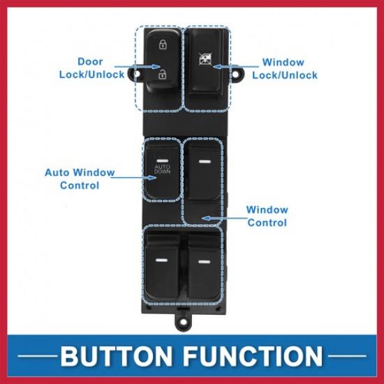 Front Left Driver Side Power Window Switch Fit for Kia Optima 14-15