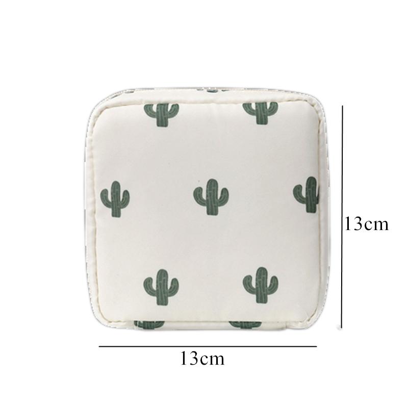 Borsa da donna per tampone impermeabile Mini tovagliolo sanitario Borsa da toilette Borsa da viaggio per cosmetici Custodia per trucco Cavo dati Borsa da donna