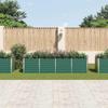 vidaXL Garten-Hochbeet Verzinkter Stahl 320x80x77 cm Grün
