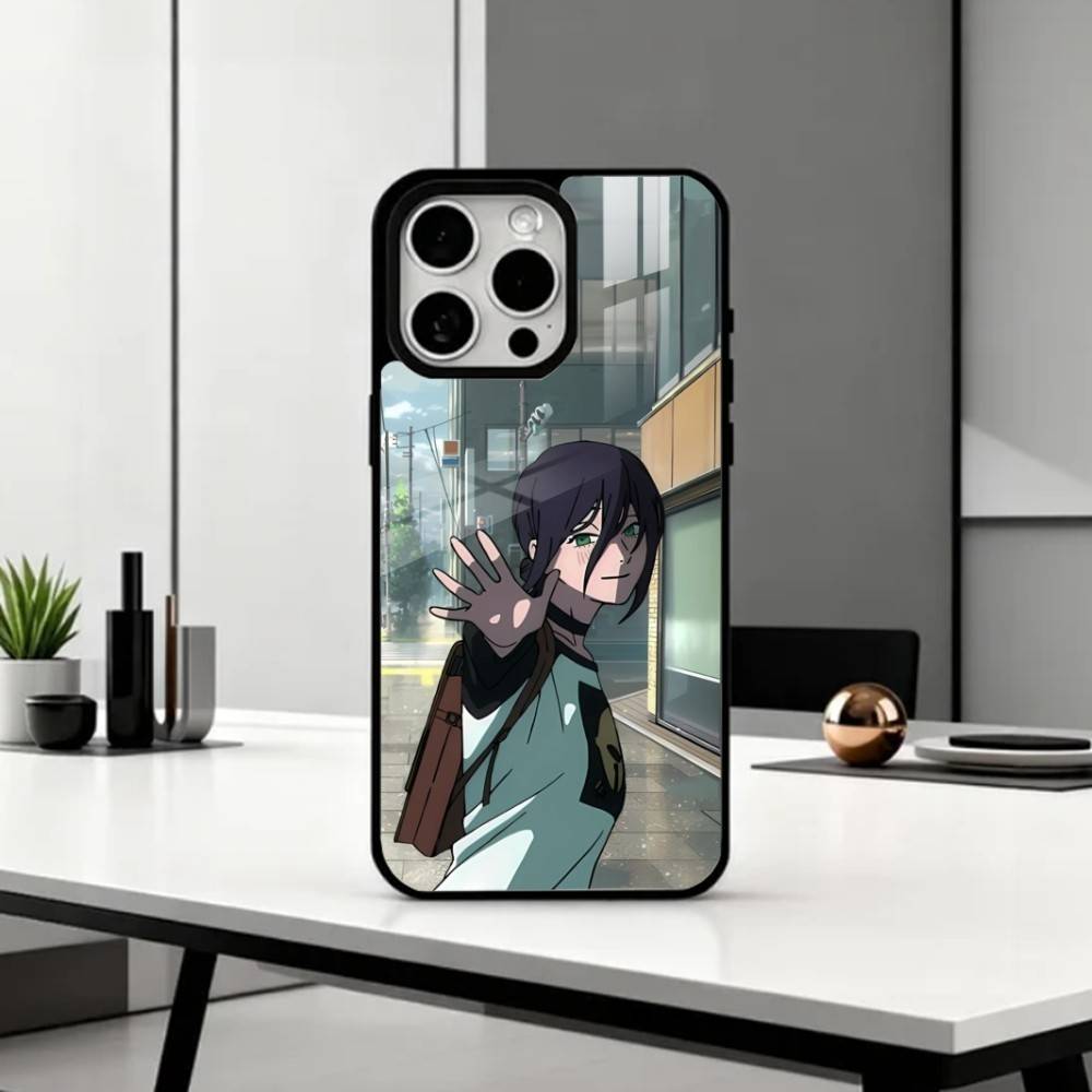 C-Chainsaw Man R-Reze A-Arc    Phone Case For iPhone17,16,15,14,13,12,11 Plus,Pro Max Magnetic For Magsafe Wireless Charging