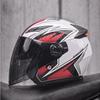 AD 3/4 Motorcycle Helmet Men Women 3C Certified Half Face With LED Light Commuting All Season