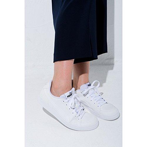 [Puma] Court Point Vulque v2 Sneakers for Women, Spring/Summer 2022 Color, Puma White (02), Size 24.0 cm