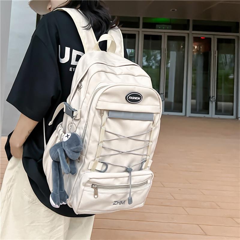 New Mori vintage nylon backpack large capacity Korean version casual backpack trendy fashion student school bag