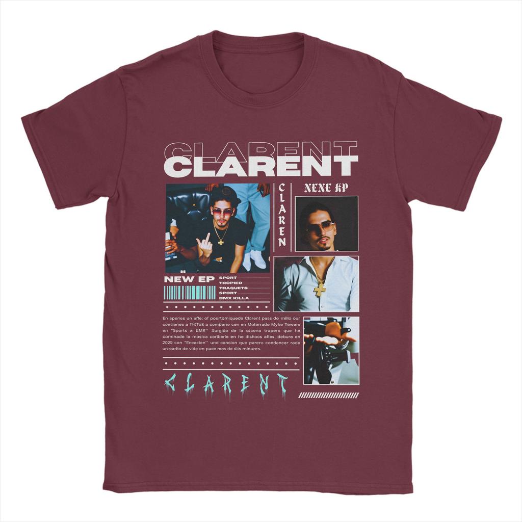 Rapper CLARENT Album T Shirt Beach Popular TShirts Unisex 100 Cotton O Neck Plus Size 5XL Top Tees Short Sleeve Vintage Tops