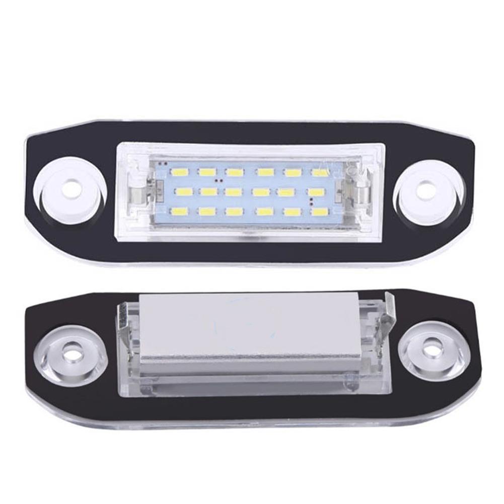 1PC/2Pcs Car LED License Plate Lights Number Plate Lamp Replacement 12V Light For S40 S60 S80 XC60 XC70 XC90 C70 V50 V60 V70