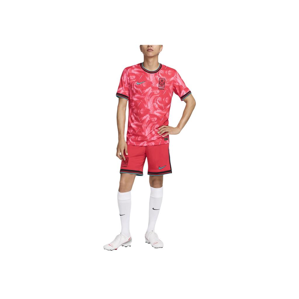 Nike Dry Fit Adv Logo Print Outdoor Casual Sports Crew Neck Short Sleeve Football Shirt Men Tops Red FJ4268-679