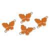 5Pcs Alloy Drip Oil Double Hanging Butterfly Charms Pendant For Women Kids Necklace Bracelet DIY Jewelry Making Accessories