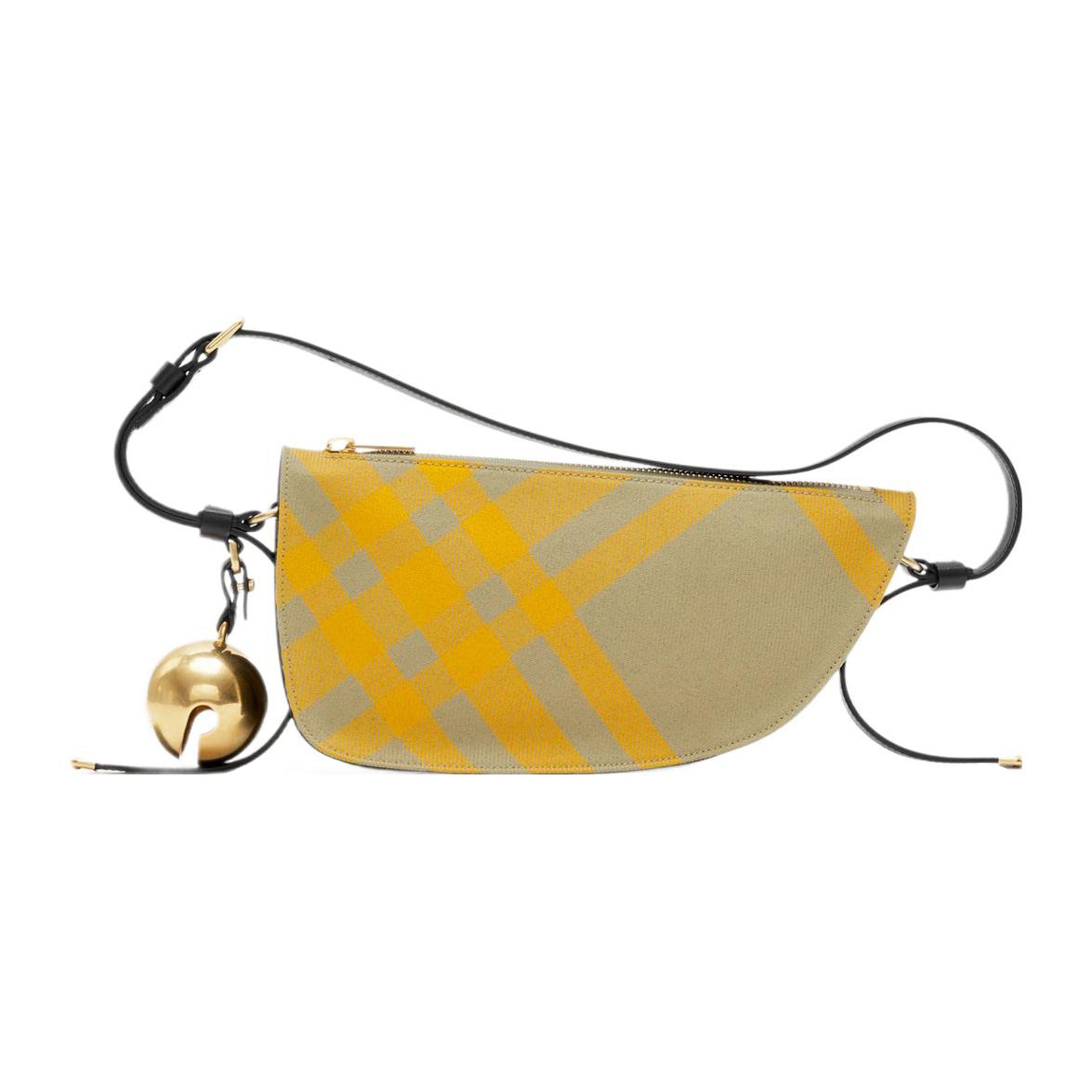 

Burberry Check Pattern Polyester And Wool Shoulder Bag Women Shoulder Bag Yellow 8079160 Shopping Bag Set(Basic Set+Shopping Bag)