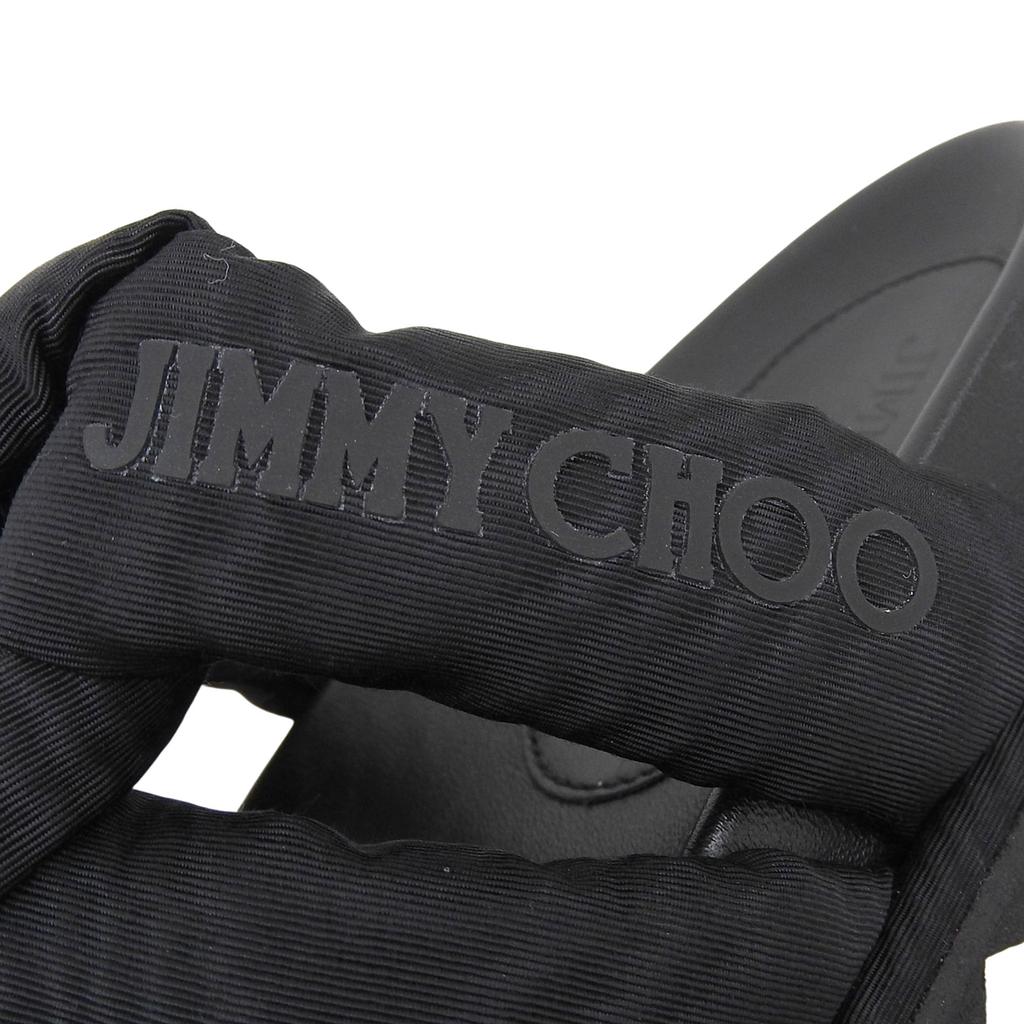 Great JIMMY CHOO Sandals Kes Black Synthetic Fiber Women 35 Used