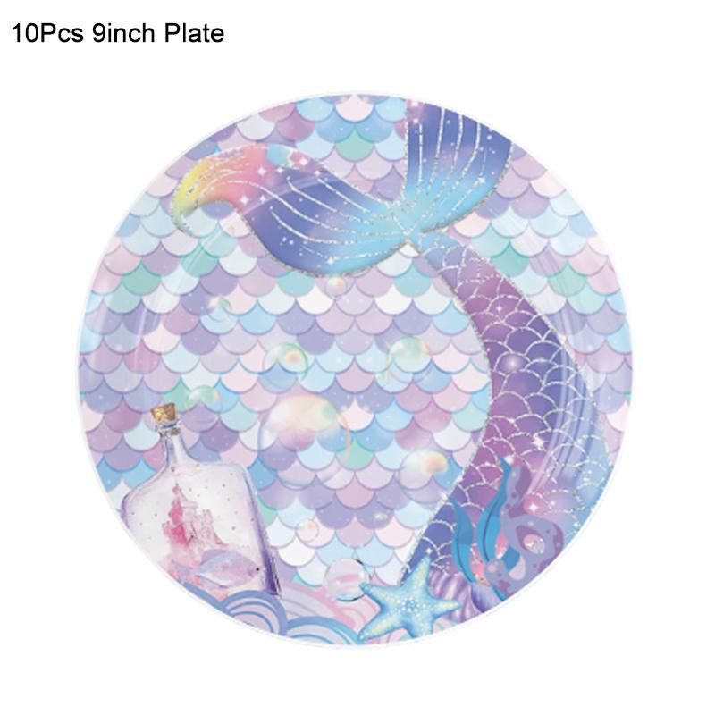 Little Mermaid Party Balloons 32inch Number Foil Balloon Kids Birthday Party Decoration Supplies Baby Shower Decor Helium Globos