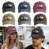 Vintage Washed Fishbone Baseball Cap Adjustable Trucker Hat New Peaked Cap  For Men Women