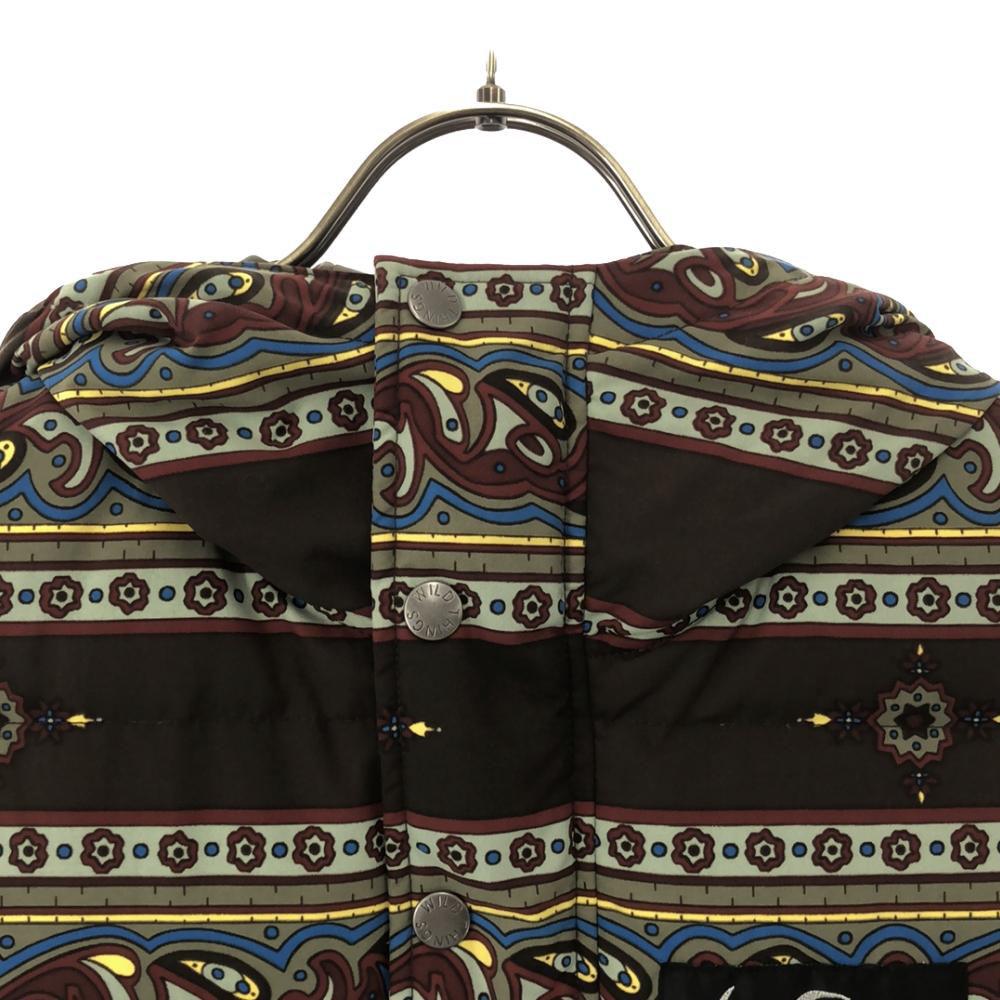 WILDTHINGS Paisley Pattern Hooded Down vest Men's Used