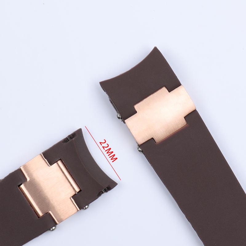 Top Quality Watchband 22mm For DIVER and MARINE Waterproof Silicone Rubber Watchband Watch Band Belt Fit For Ulysse Nardin Strap
