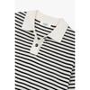 Studio Tomboy Striped Collar Pullover  9176352971 