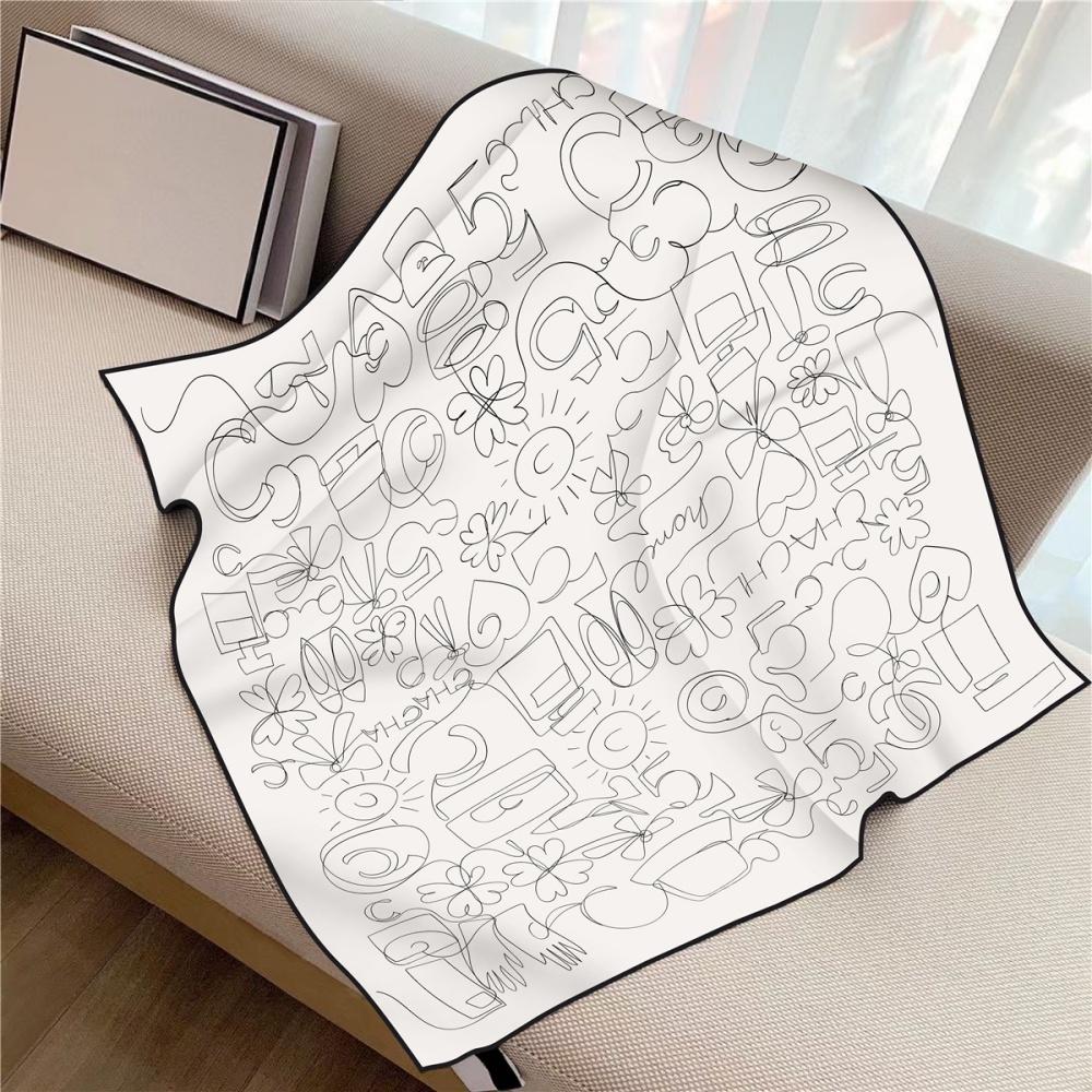 New Design Letters Flowers Printed Twill Silk Scarf Square Scarves Lady Wraps Kerchief Woman Neck Shawl Wraps Echarpes 90Cm