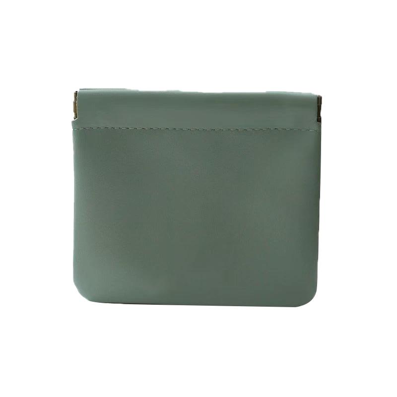 1PC Automatic Closure Multifunctional PU Mini Elastic Sheet Portable Waterproof Purse Jewelry Bag Earphone Charging Line Fashion