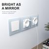 White Black Gold Grey Glass Light Switch Design 1 Gang 1 Way 2 Way 3 Way Manual Wall Switch