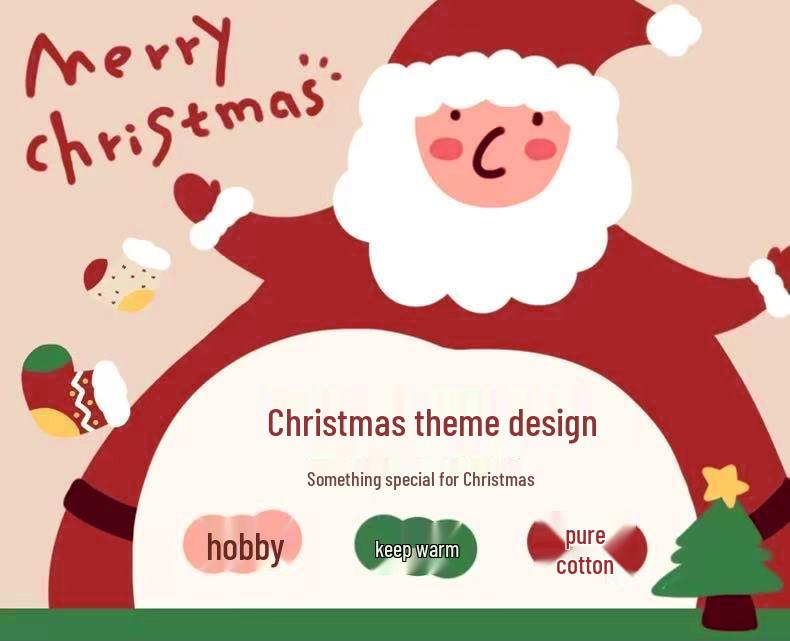 2025 Seamless Christmas Socks - Mid-calf Combed Cotton for Women, Men & Children - Autumn/Winter Collection