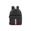 Classic Red And White Striped Backpack Men Backpack Black MAVRICK-06