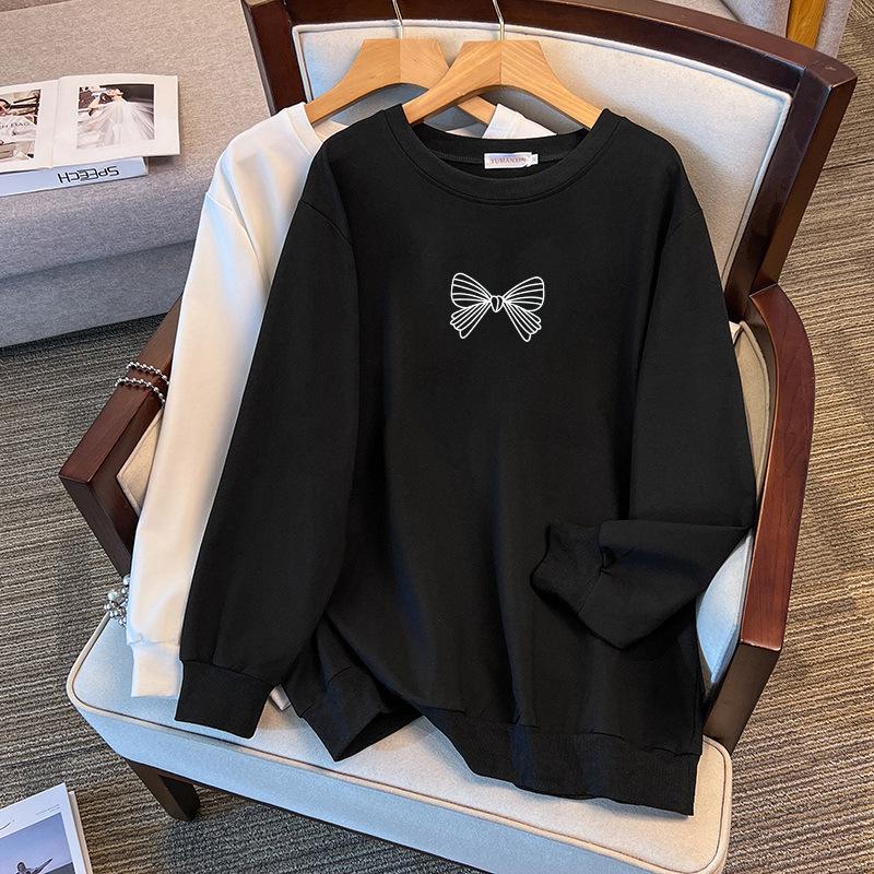 Plus Size Loose Autumn/Winter Hoodie - 200/350 Jin (Chest: 150/160-1155)