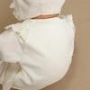 [OP Mini] Cotton SpringAutumn: Smooth Material Made In Japan 2-piece Baby Dress Set with Hat For Shrine Visits and Hospital Discharge Ceremony Dress