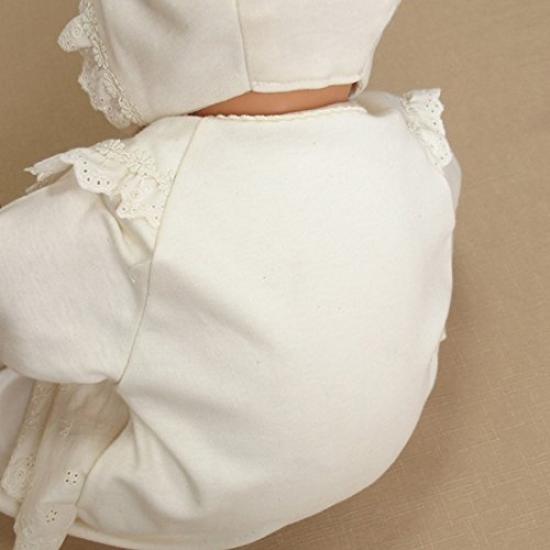[OP Mini] Cotton SpringAutumn: Smooth Material Made In Japan 2-piece Baby Dress Set with Hat For Shrine Visits and Hospital Discharge Ceremony Dress