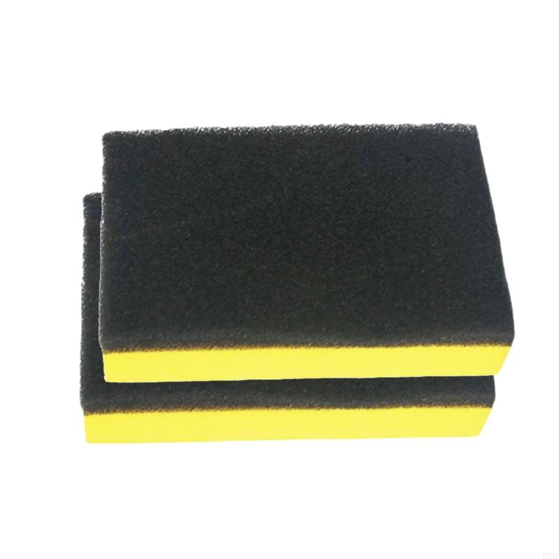 2025 New Universal Vehicle Waxing Pad Sponges Car Ceramic Coating Applicator Sponge Automotive Detailing Sponge Block Pack of 2