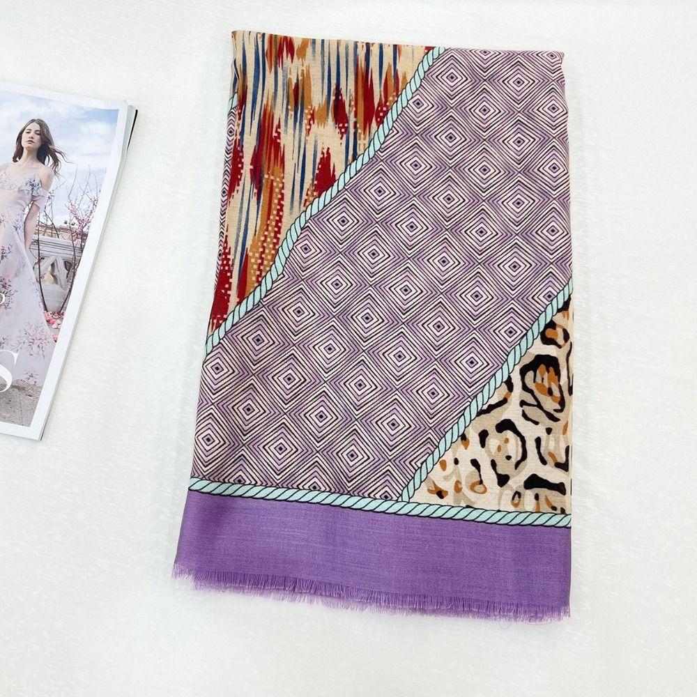 Lightweight Women Scarf Cotton Linen Fabric Silk Scarf Fashion Warm Shawl  Summer Season