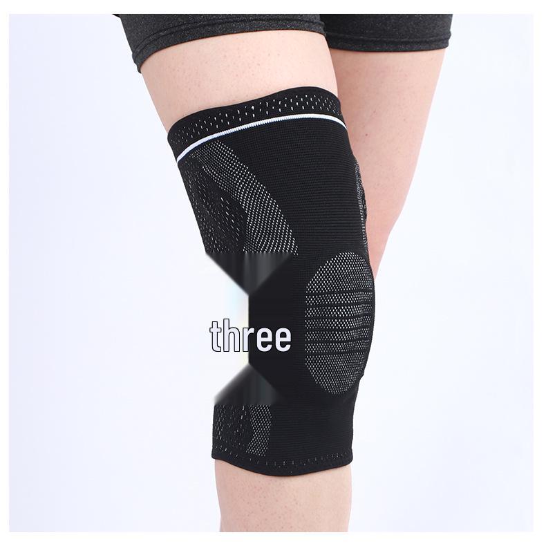 Spring Support Knit Knee Pads for Running, Mountaineering, Cycling, and Fitness - Warm and Durable for Autumn and Winter XXL