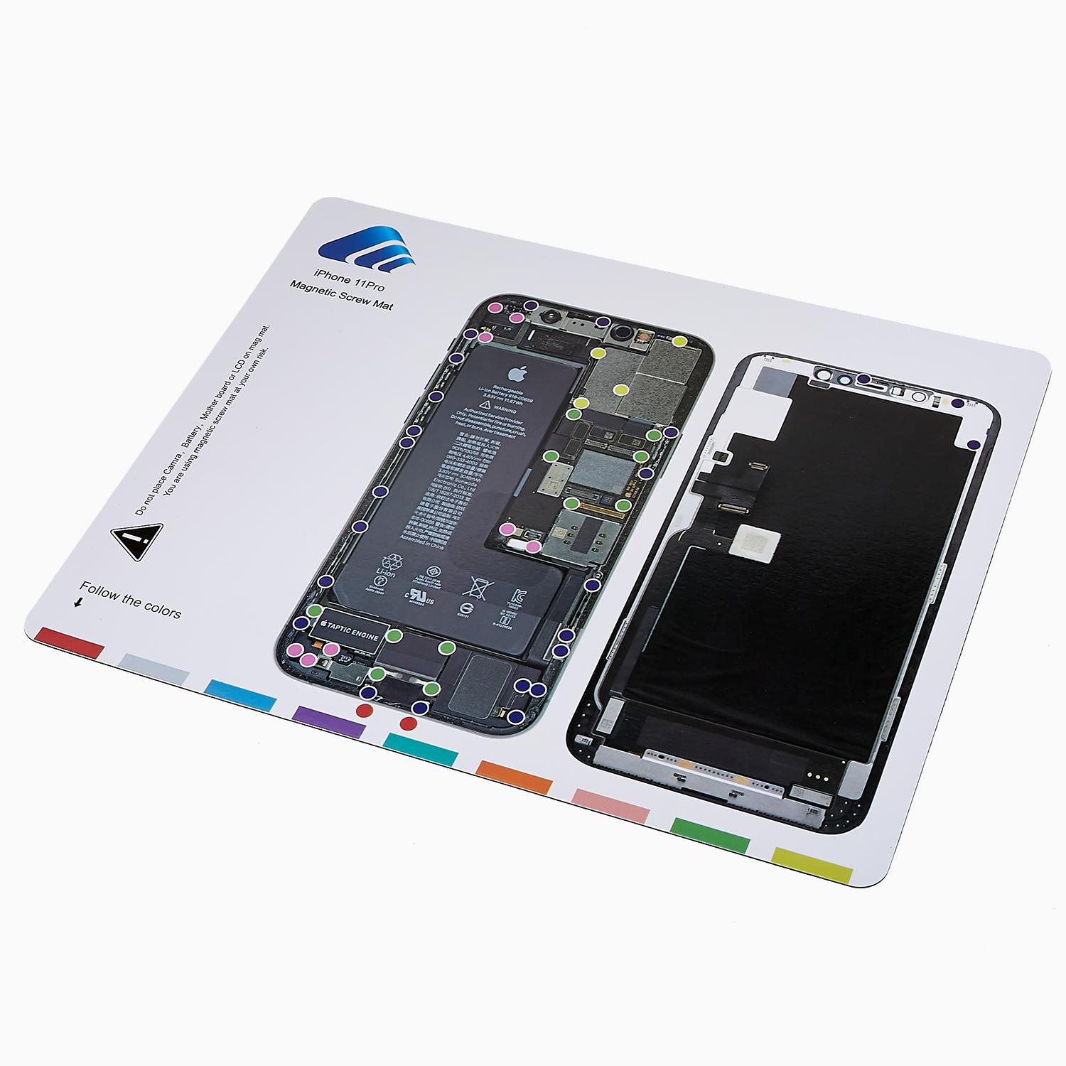 

Magnetic Screw Mat Auxiliary Tool for iPhone 11 Pro 5.8 inch Magnetic Working Pad Type A