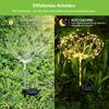 2Pcs Smart Sparklers Firework LED String Light Waterproof Outdoor Solar Fairy Lights for Yard Patio Pathway Lawn Flowerbed Decor