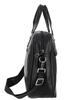 Men's briefcase bag, spacious for work, for a 15-inch laptop, black