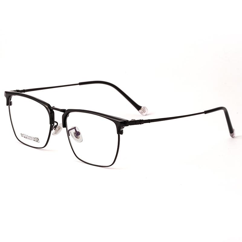 New Pure Titanium Ultra Light Mens Eyeglasses Frame Comfortable Myopia Reading Optical Prescription Large Square Glasses