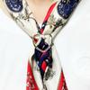 Women Gift Geometric Crystal Three-ring Love Heart Scarf Ring Brooch Scarf Buckle Shawl Clip