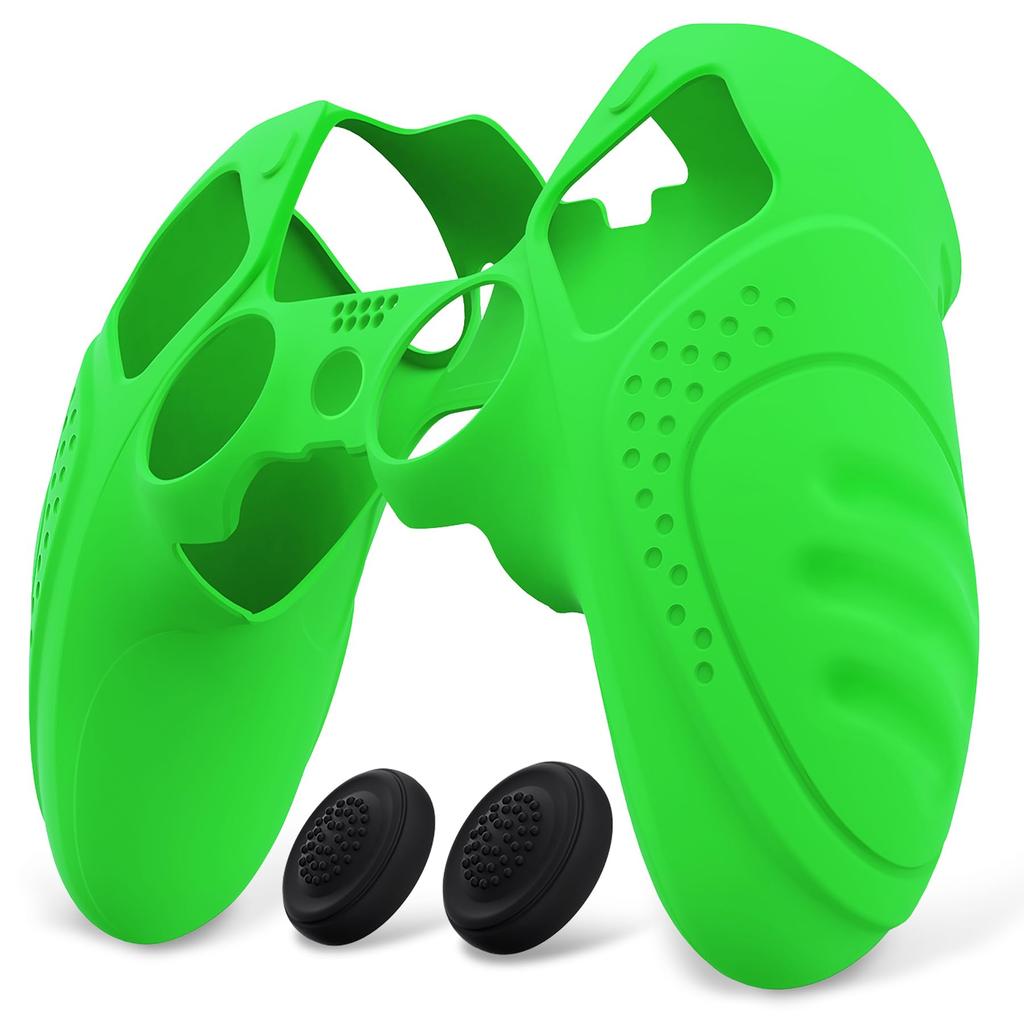 PlayVital Silicone Cover Case for PS5 Edge Soft Rubber Protector Skin for PS5 Edge Wireless Controller with Thumb Grip Caps Edition Non-Slip