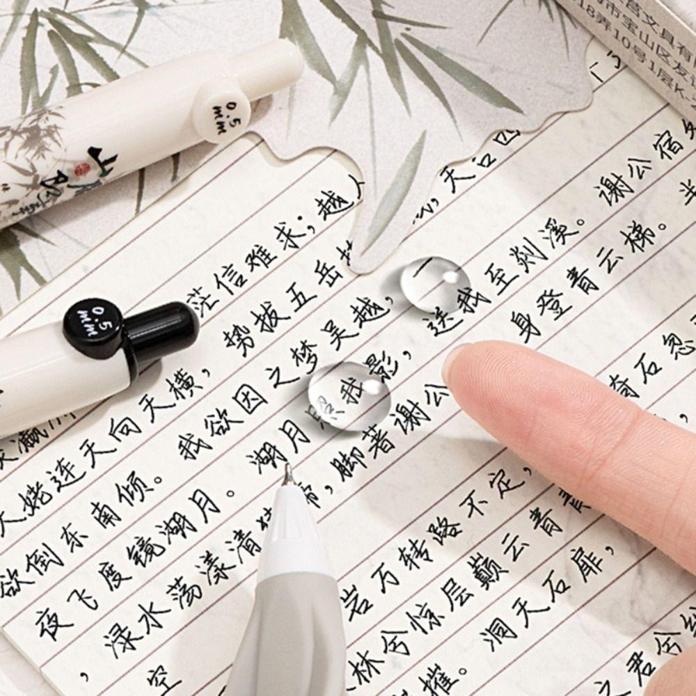 3PCS Quick Drying Neutral Pen 0.5mm Black Ink Writing Tool Office Signature Pen  Students