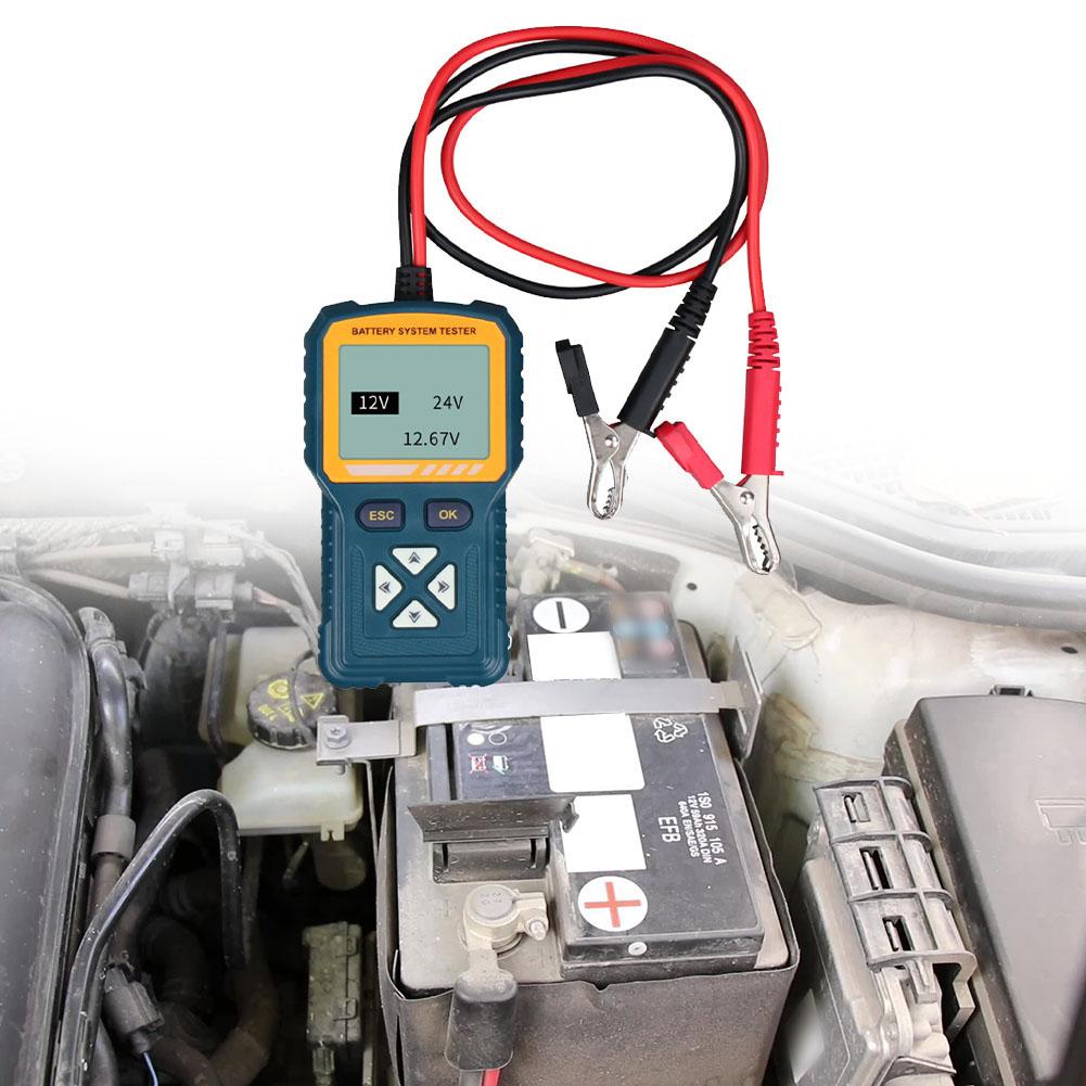 Advanced Car Battery Tester 12V 24V for Measuring Capacity Internal Resistance and Charging Status Reliable Results