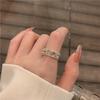 Luxury Zirconia Sparkling Bowknot Adjustable Ring - Trendy and Stylish Index Finger Accessory