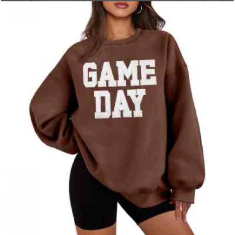 Womens Long Sleeve Crewneck Sweatshirt Graphic Print Casual Streetwear Top