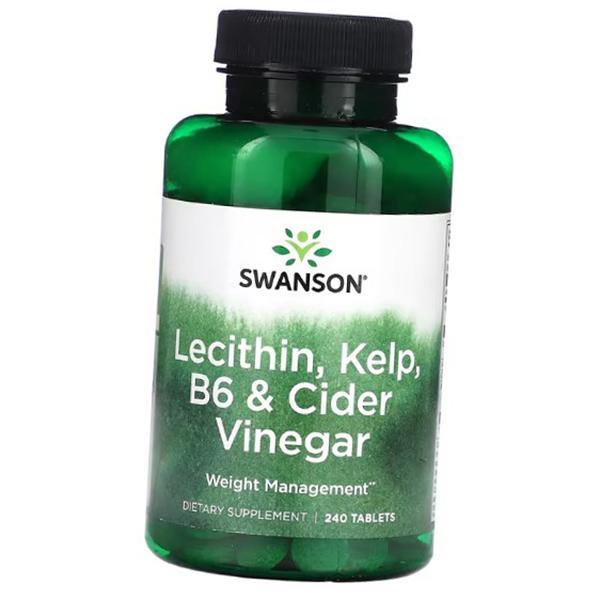 

Lecithin, Kelp B6 and Apple Cider Vinegar, Lecithin Kelp B6 and Cider Vinegar, Swanson 240 tabs (72280097) 240tab