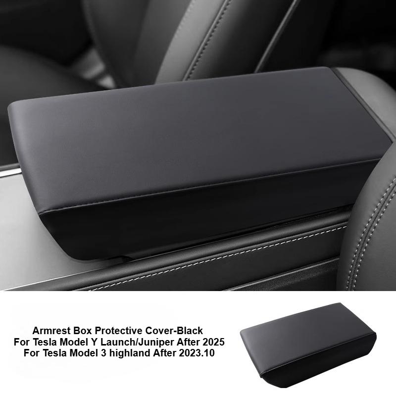 For Tesla Model Y Juniper/Model 3 2026 Up Rear Screen Frame Ventilation Mask Protector Cover Armrest Box Cover Pad Accessories
