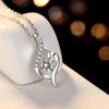 Women's Silver Titanium Steel Necklace with Micro-Inlaid Zircon - Elegant, Durable Clavicle Chain Jewelry