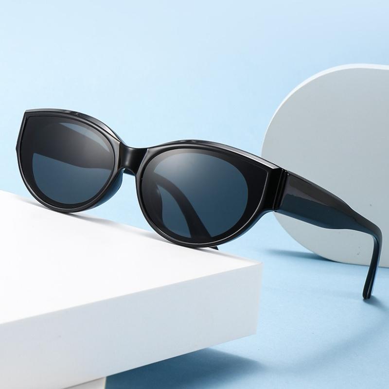 Europe And The United States Personality Sunglasses  New Retro Hip-Hop Oval Sunglasses Street Beat Fashion Sunglasses