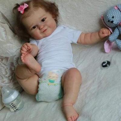 Optional Newborn Babies Doll Maddie Adorkable 50cm Reborn Toddler Doll Cloth or Full Silicone Body Handmade Rooted Curly Hair Realistic Baby Dolls