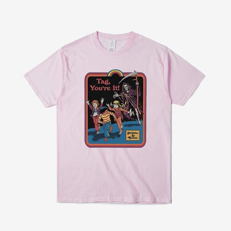 Neue verrückte und kreative bedruckte T-Shirts für Sommer und Herbst 2025 lässige und sportliche kurzärmelige Streetwear für Männer und Frauen