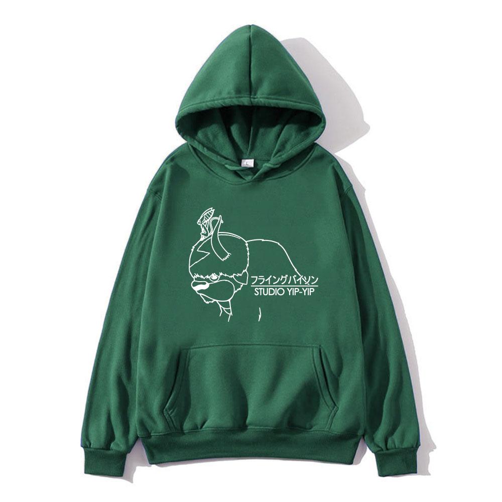 Avatar The Last Airbender Appa Sweatshirt Cartoon Print Fashion Casual with Hooded Hoodie Comfortable Fleece for Autumn/Winter