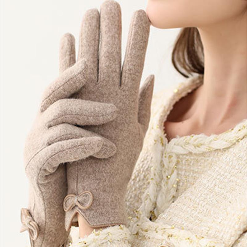 Warme Handschuhe für den Winter, samtig, warm, zum Fahren und Radfahren, Touchscreen-Kaschmir-Handschuhe