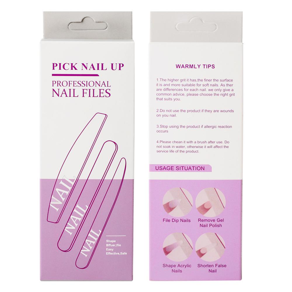 Non-shedding Washable Double-sided Nail File for Polishing and Sanding