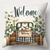 Home Decoration Pillowcase Bottle Floral Pattern Printing Pillowcase Living Room Sofa Cushion Cover Bedroom Room Decoration