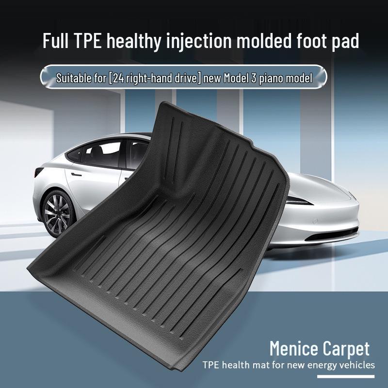 Tesla Model 3 TPE Mats: 24-Piece Right-Hand Drive Set